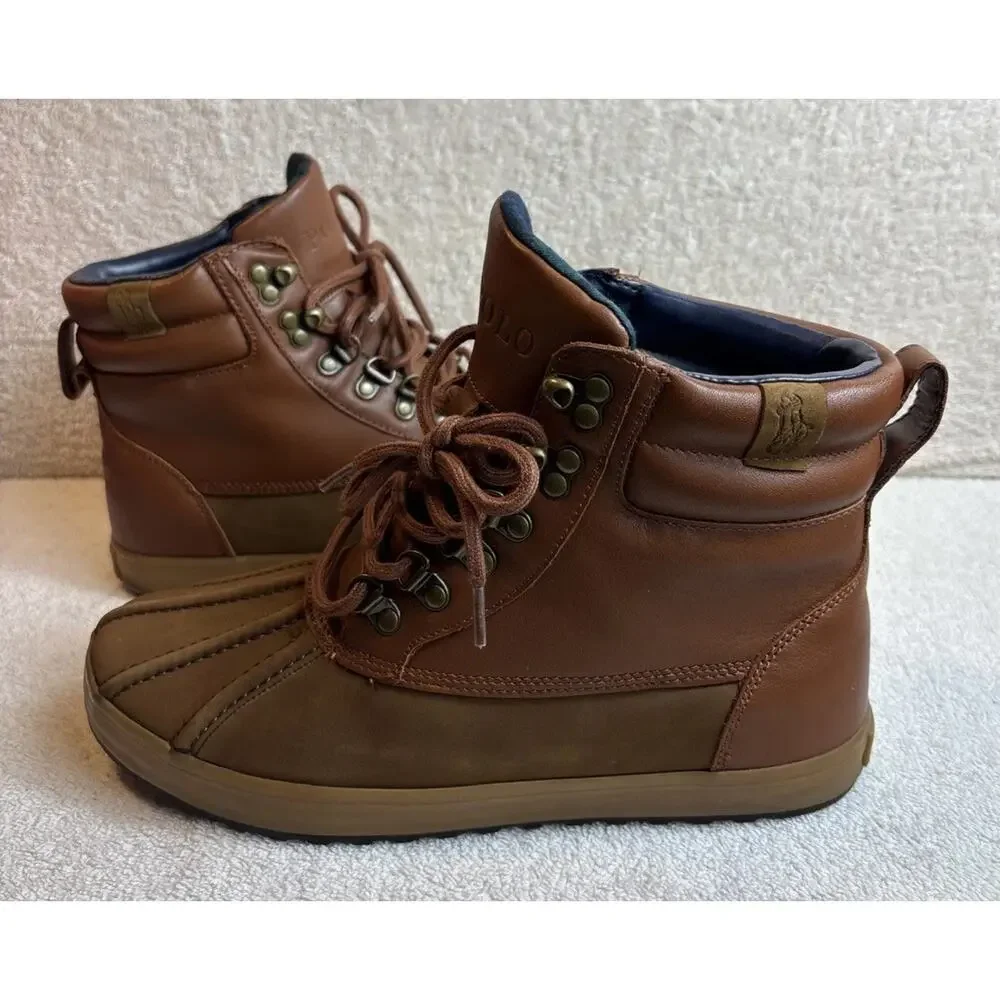 Mens Polo Reginald Lace Up Duck Toe Casual Fashion Boots 8.5